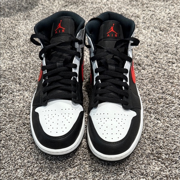 Jordan Other - Jordan Men's Black, Red, and White Sneakers